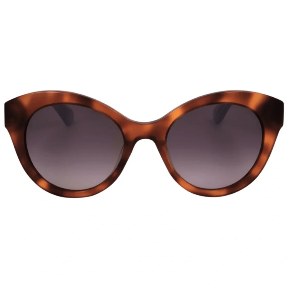 Kate Spade Karleigh/S 51mm Cat Eye Tortoise Sunglasses Havana/Plum New with case
